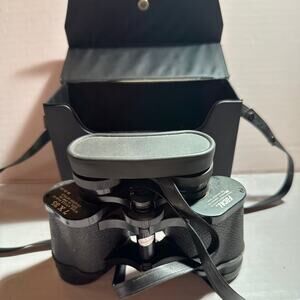 Focal 7x35 Binoculars Coated Optics 525' 1000Y Case Manual Lens Cloth Vintage